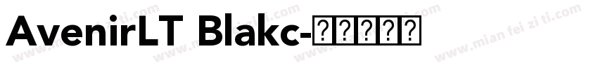 AvenirLT Blakc字体转换
